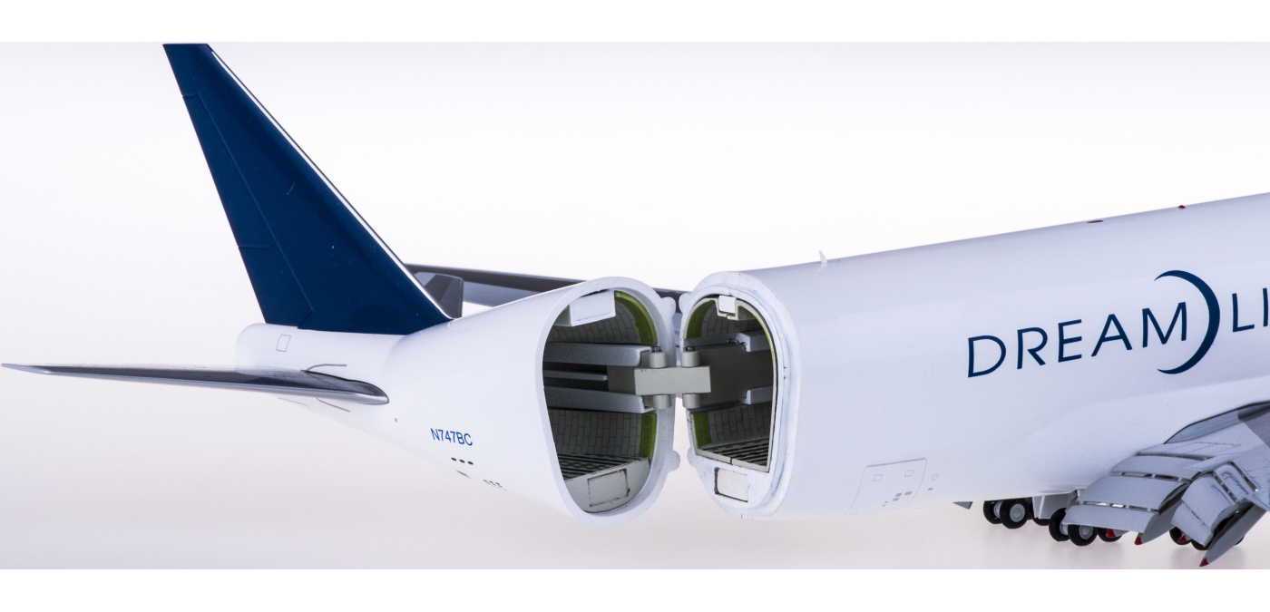 LH2163A Boeing 747-400LCF N747BC 襟翼打开JC Wings 1:200 -飞机模型世界