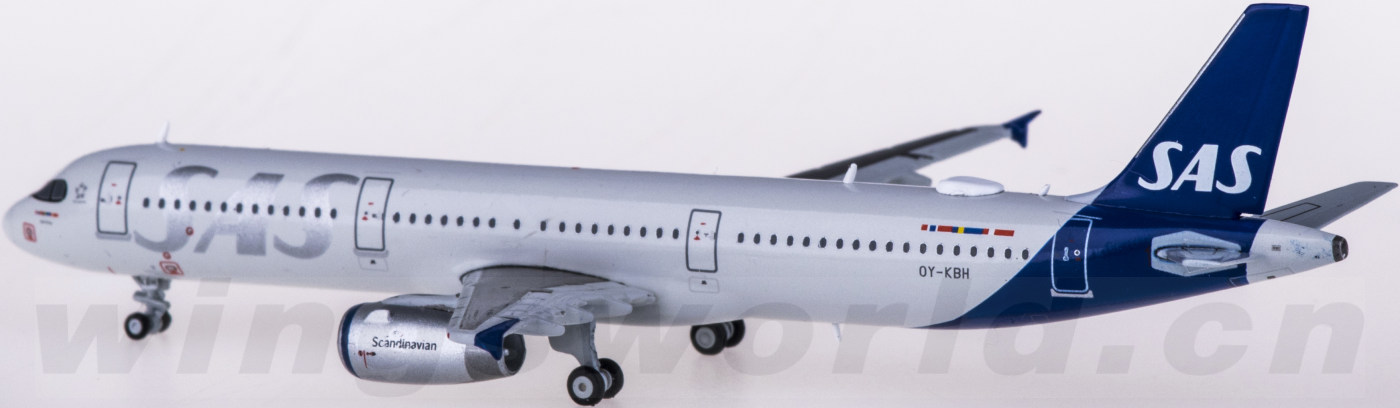 XX4257 SAS 北欧航空Airbus A321 OY-KBH JC Wings 1:400 -飞机