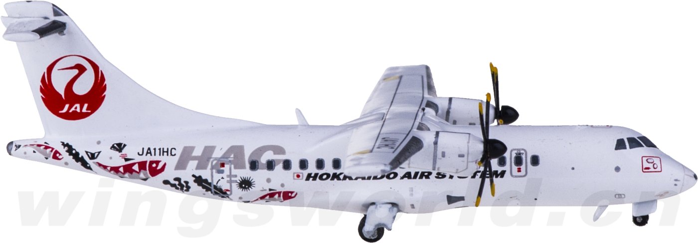 EW4AT4001 Hokkaido Air System 北海道空中系统ATR-42-600 JA11HC JC Wings 1:400  -飞机模型世界