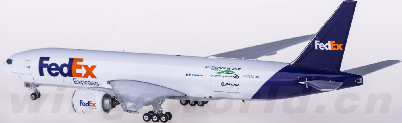 fedex 联邦快递 boeing 777-200f n878fd 货机 phoenix 1:400 -飞机