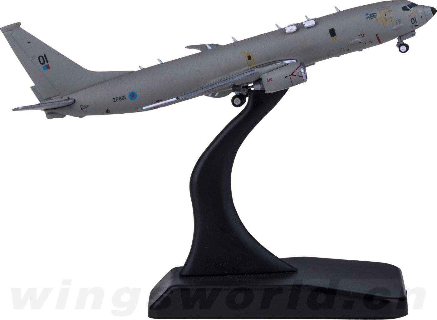 GMRAF100 RAF 英国皇家空军Boeing P-8A ZP801 Geminijets 1:400 -飞机