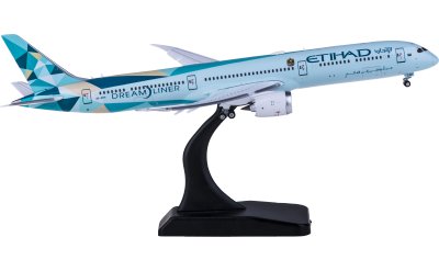 JC Wings 1:400 Etihad Airways 阿提哈德航空 Boeing 787-10 Dreamliner A6-BMH 襟翼打开