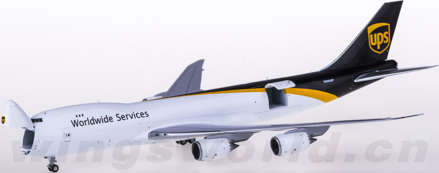 geminijets比例:1:400材質:合金機型:boeing 747-8航空公司:ups 聯合