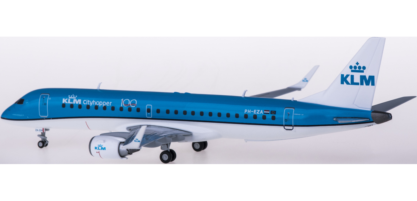 557580-001 KLM 荷兰皇家航空Embraer ERJ-190 PH-EZA Herpa 1:200