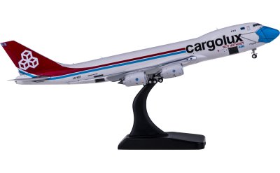 Geminijets 1:400 Cargolux 卢森堡货运航空 Boeing 747-8F LX-VCF 开鼻货机 口罩彩绘