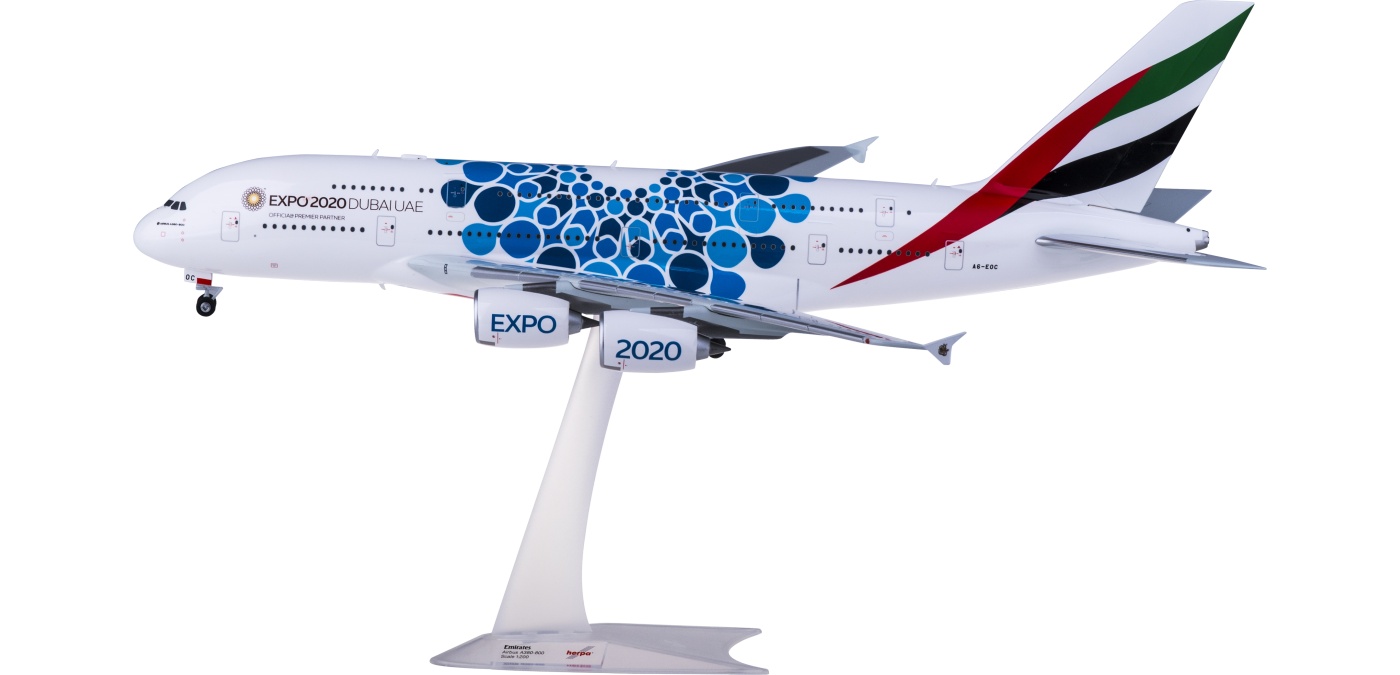 Emirates 阿联酋航空airbus A380 A6 Eoc Herpa 1 0 飞机模型世界