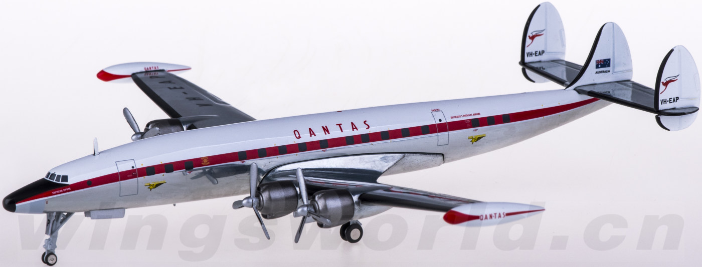 herpa1200570596qantas澳洲航空lockheedl1049gvheap