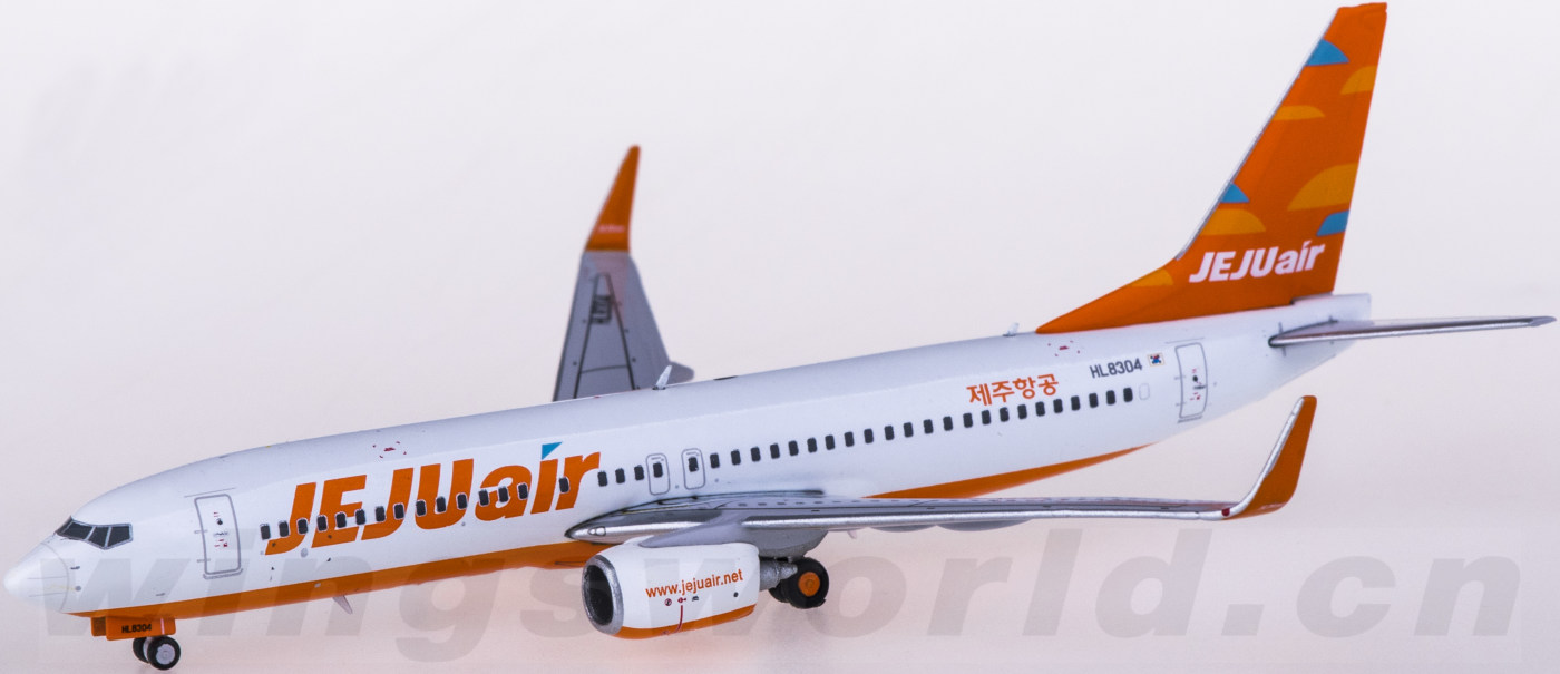 XX4198 Jeju Air 济州航空Boeing 737-800 HL8304 JC Wings 1:400