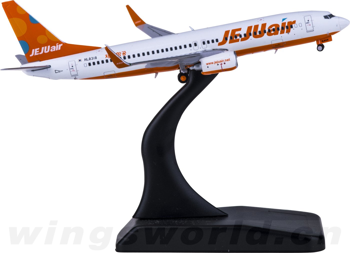 XX4199 Jeju Air 济州航空Boeing 737-800 HL8318 JC Wings 1:400