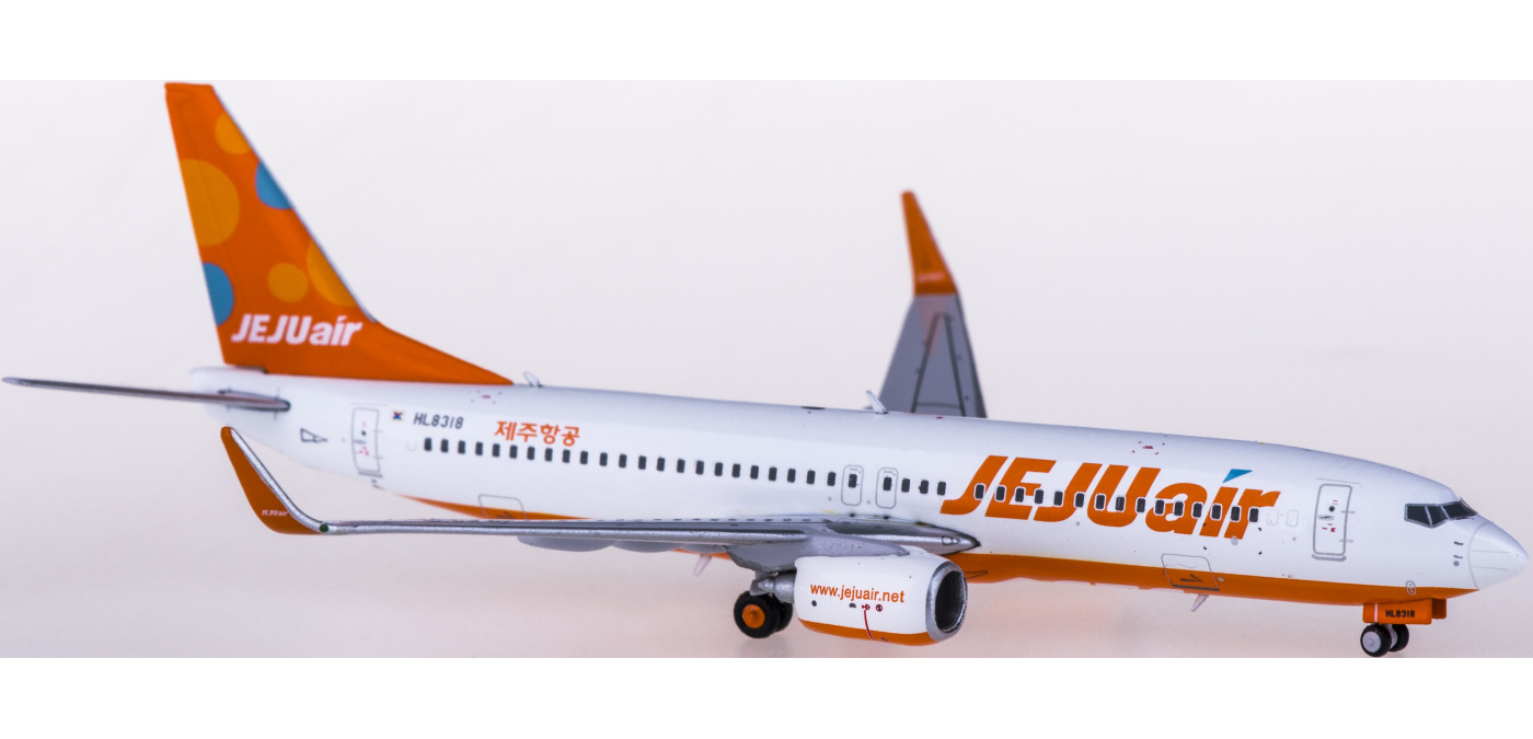 XX4199 Jeju Air 济州航空Boeing 737-800 HL8318 JC Wings 1:400 -飞机