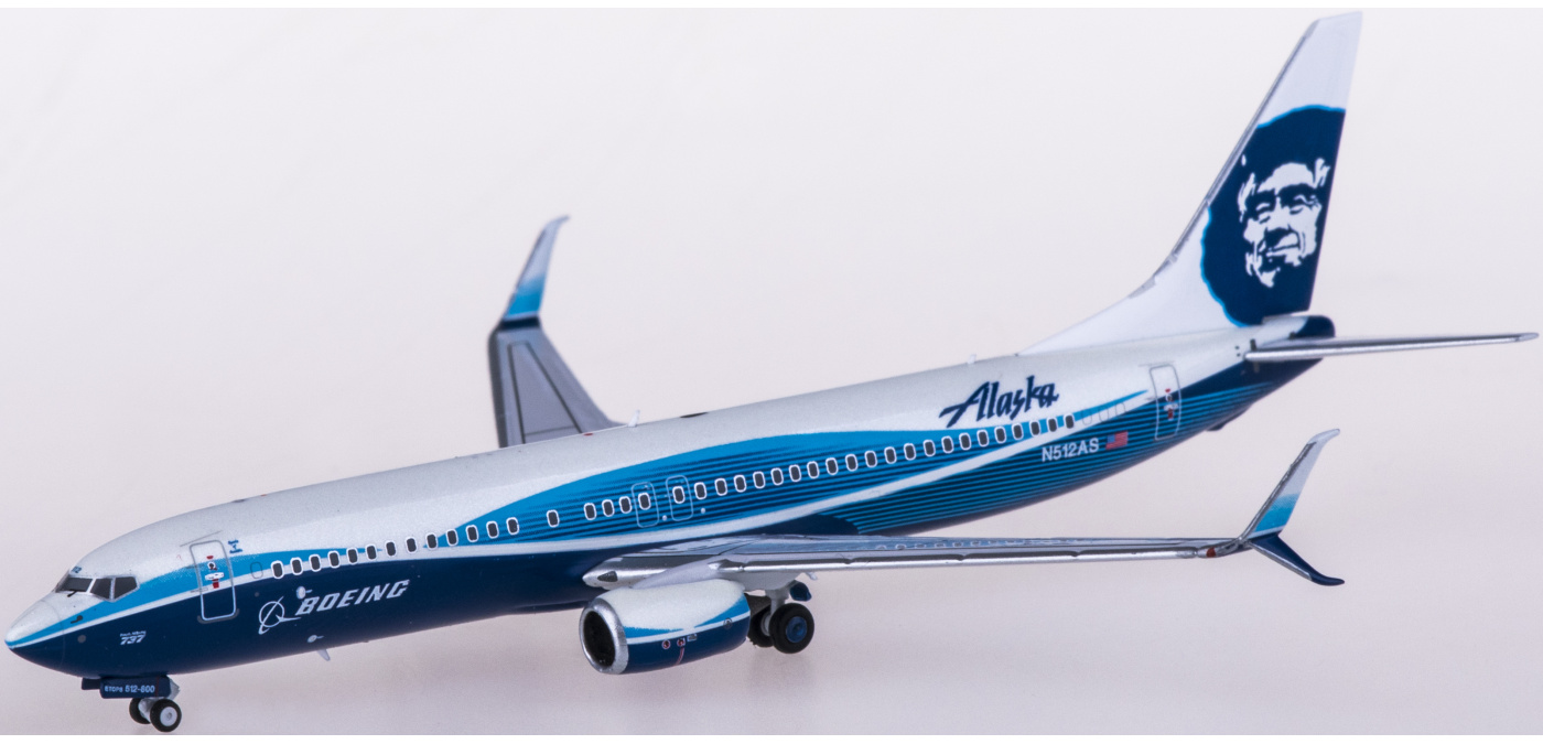 NG Models アラスカ航空 B737‑8 N565AS 1:400 NG Model Alaska