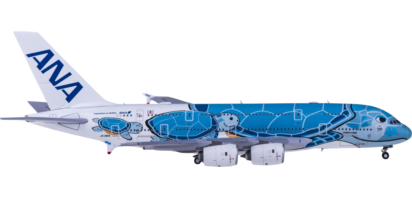 全日空 ブルーFLYINGHONU ANA A380 飛行機模型 1 500 - 航空機