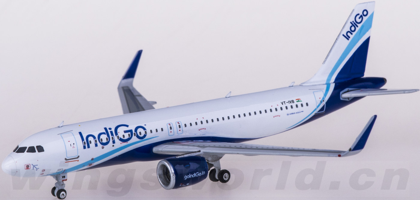 ph11677 indigo airbus a320neo vt-ivb phoenix 1:400 -飛機模型世界