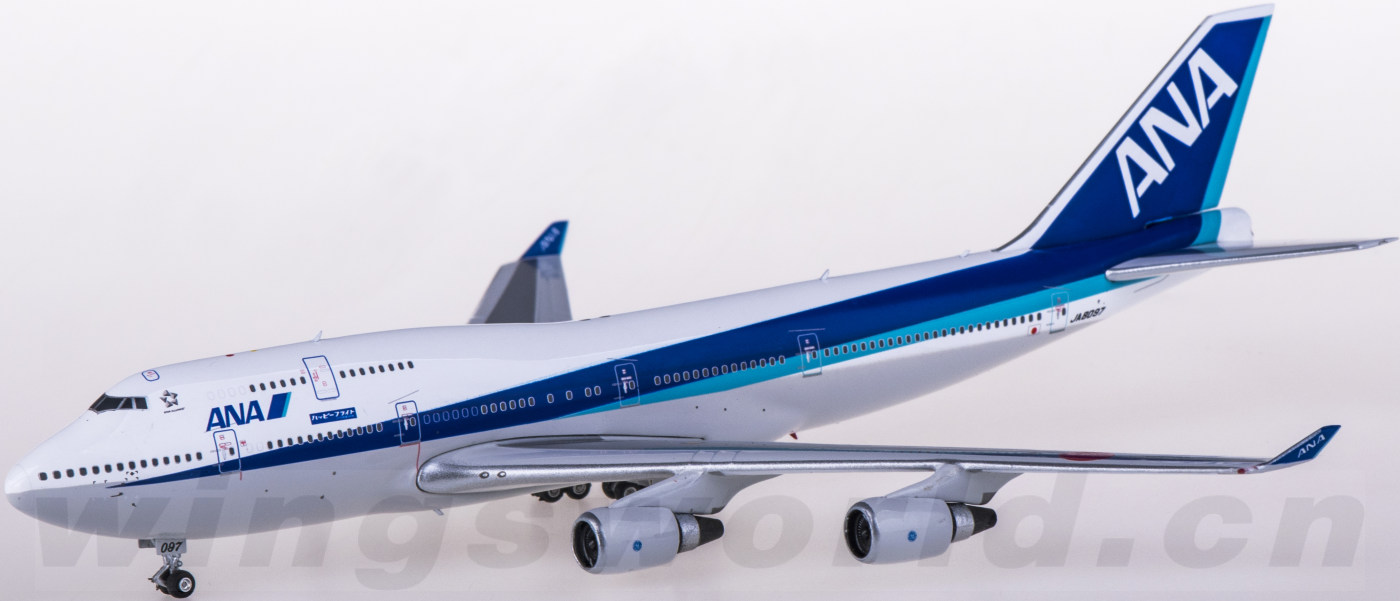 PH04371 ANA 全日空Boeing 747-400 JA8097 Happy Flight Phoenix 1:400 