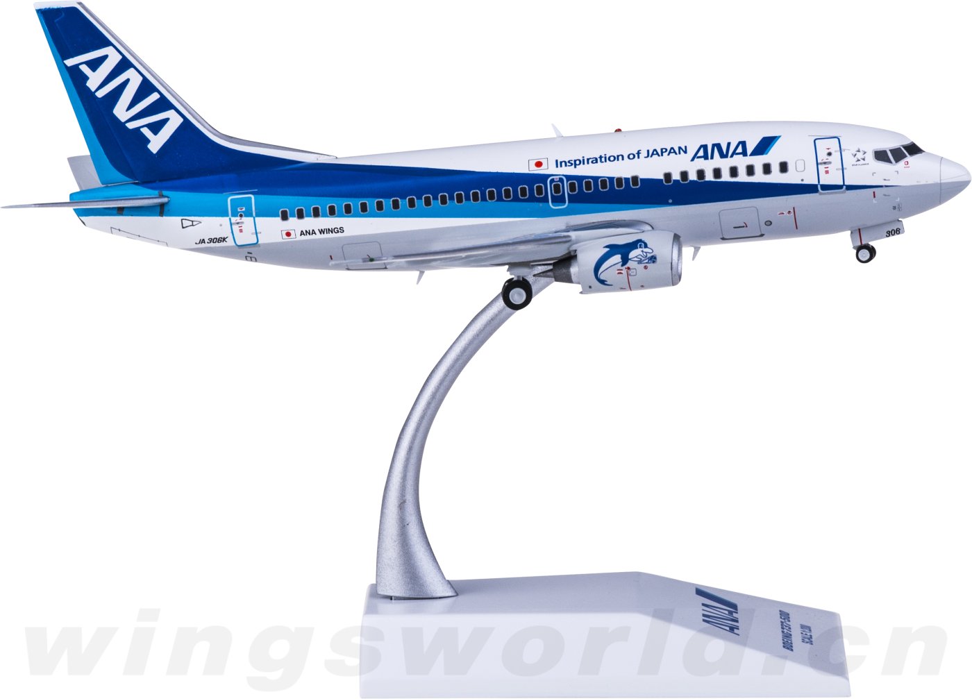 EW2735005 ANA 全日空Boeing 737-500 JA306K JC Wings 1:200 -飞机模型世界