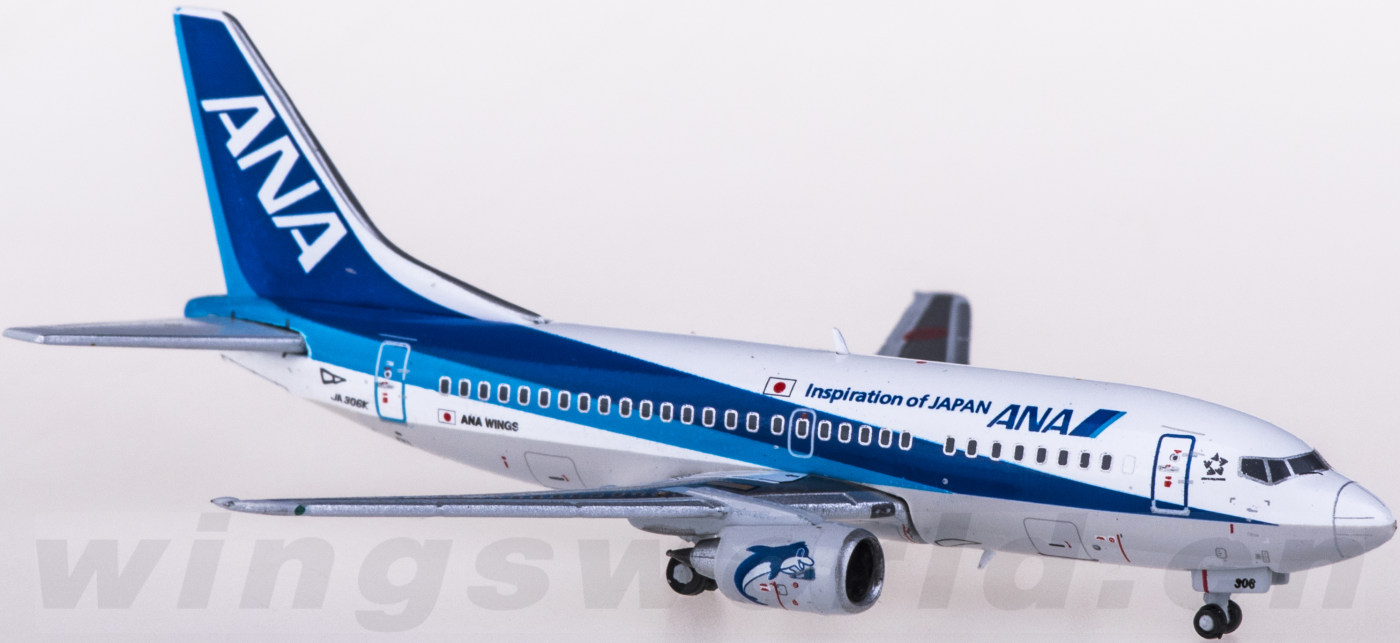 EW4735005 ANA 全日空Boeing 737-500 JA306K JC Wings 1:400 -飞机模型世界