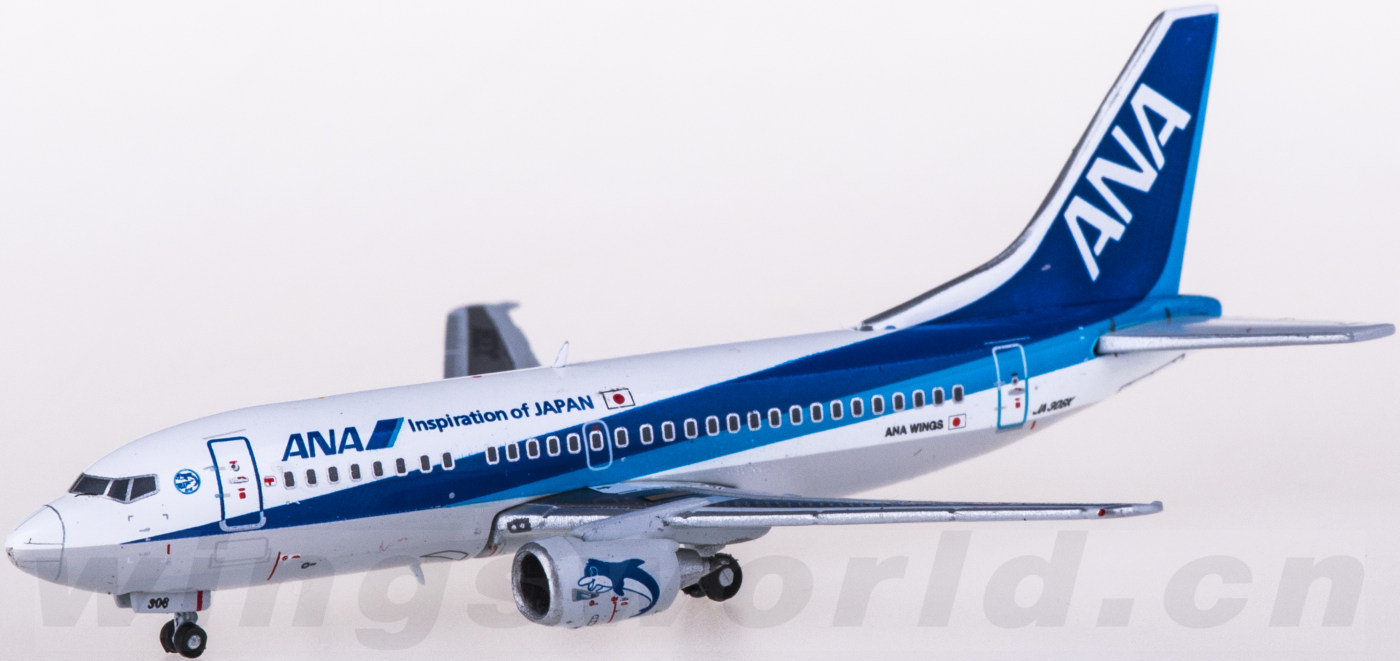 EW4735005 ANA 全日空Boeing 737-500 JA306K JC Wings 1:400 -飞机模型世界