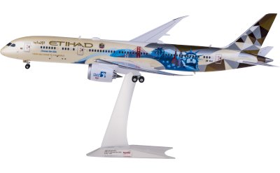 Herpa 1:200 Etihad Airways 阿提哈德航空 Boeing 787-9 Dreamliner A6-BLE 美国彩绘