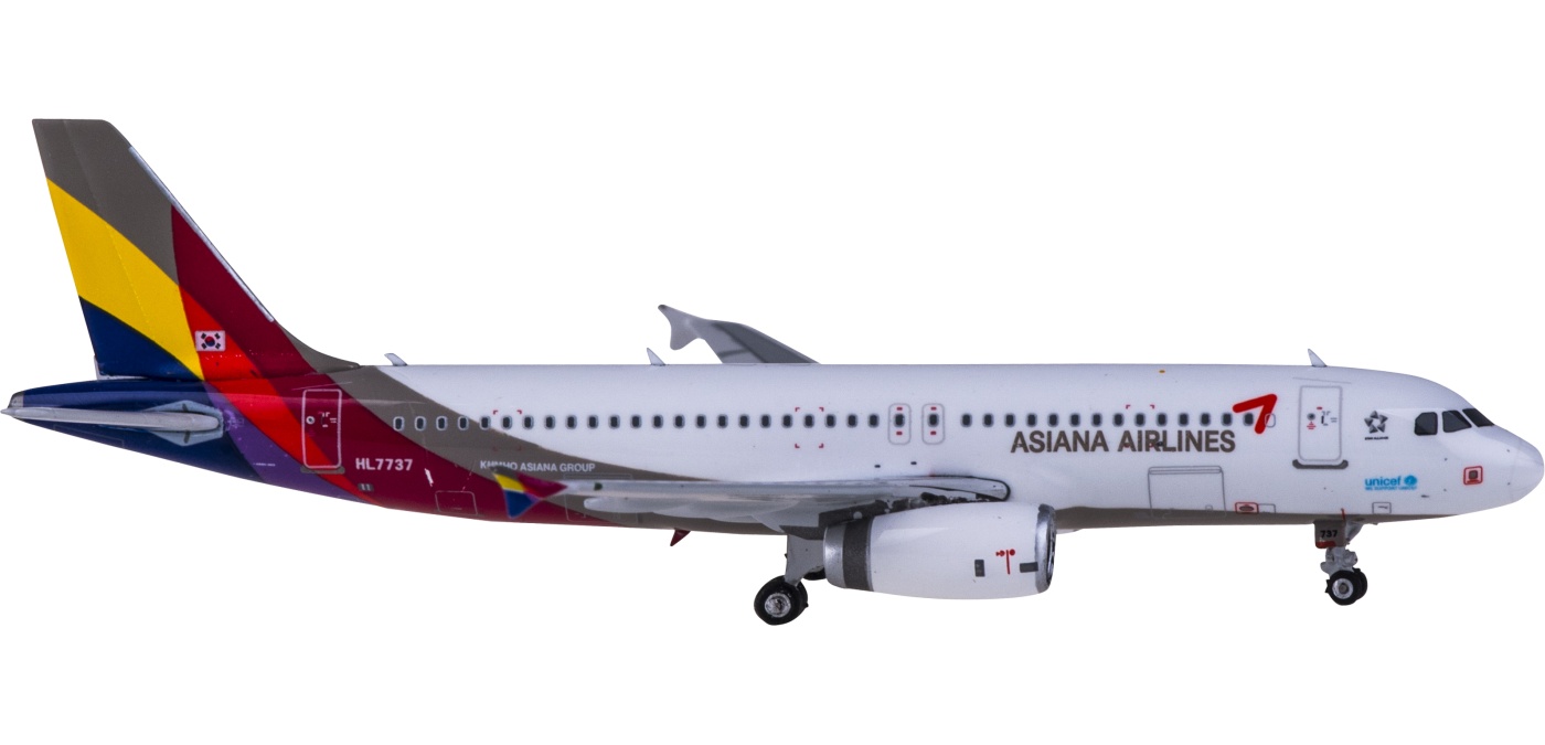 PH11684 Asiana 韩亚航空Airbus A320 HL7737 Phoenix 1:400