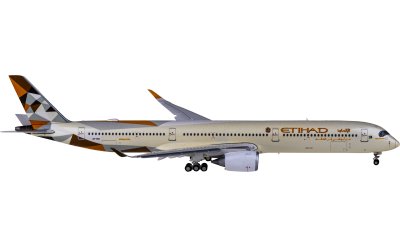 JC Wings 1:400 Etihad Airways 阿提哈德航空 Airbus A350-1000XWB A6-XWA 襟翼放下版