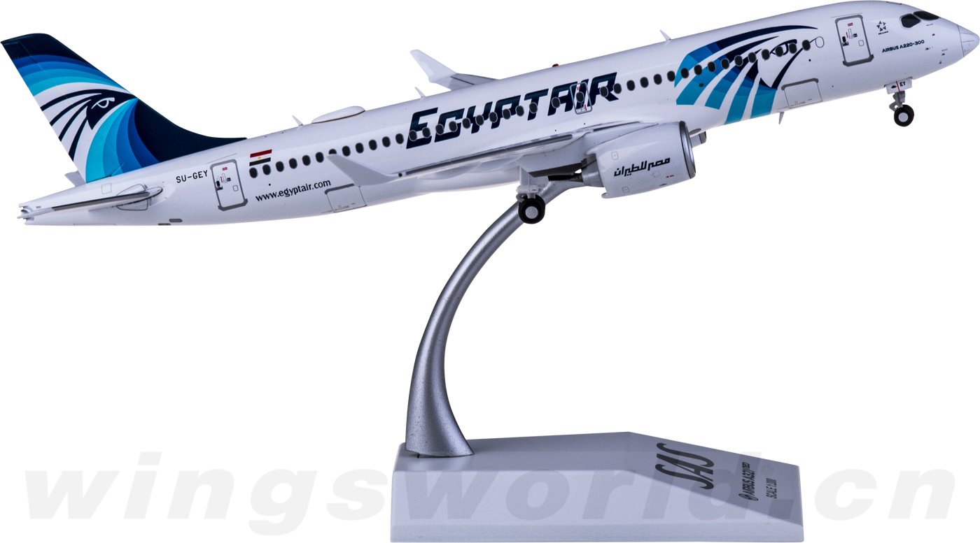航空機・ヘリコプター JC WINGS 1/200 EGYPTAIR A220-300 SU-GEY JC Wings Egypt Air A220-300 SU-GEY 1:200 DIECAST Aircraft