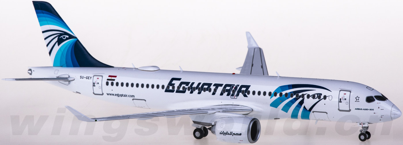 航空機・ヘリコプター JC WINGS 1/200 EGYPTAIR A220-300 SU-GEY A220-300 Egyptair 1/200 Diecast - LH2MSR232