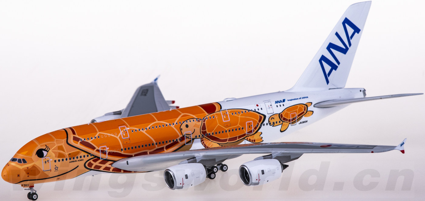 Aviation 1:400 ANA A380-800 JA383A 全日空 ANA Airbus A380 Sea Turtle 