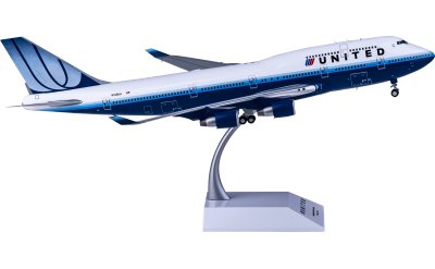 JC Wings 1:200 United Airlines 美国联合航空 Boeing 747-400 N128UA