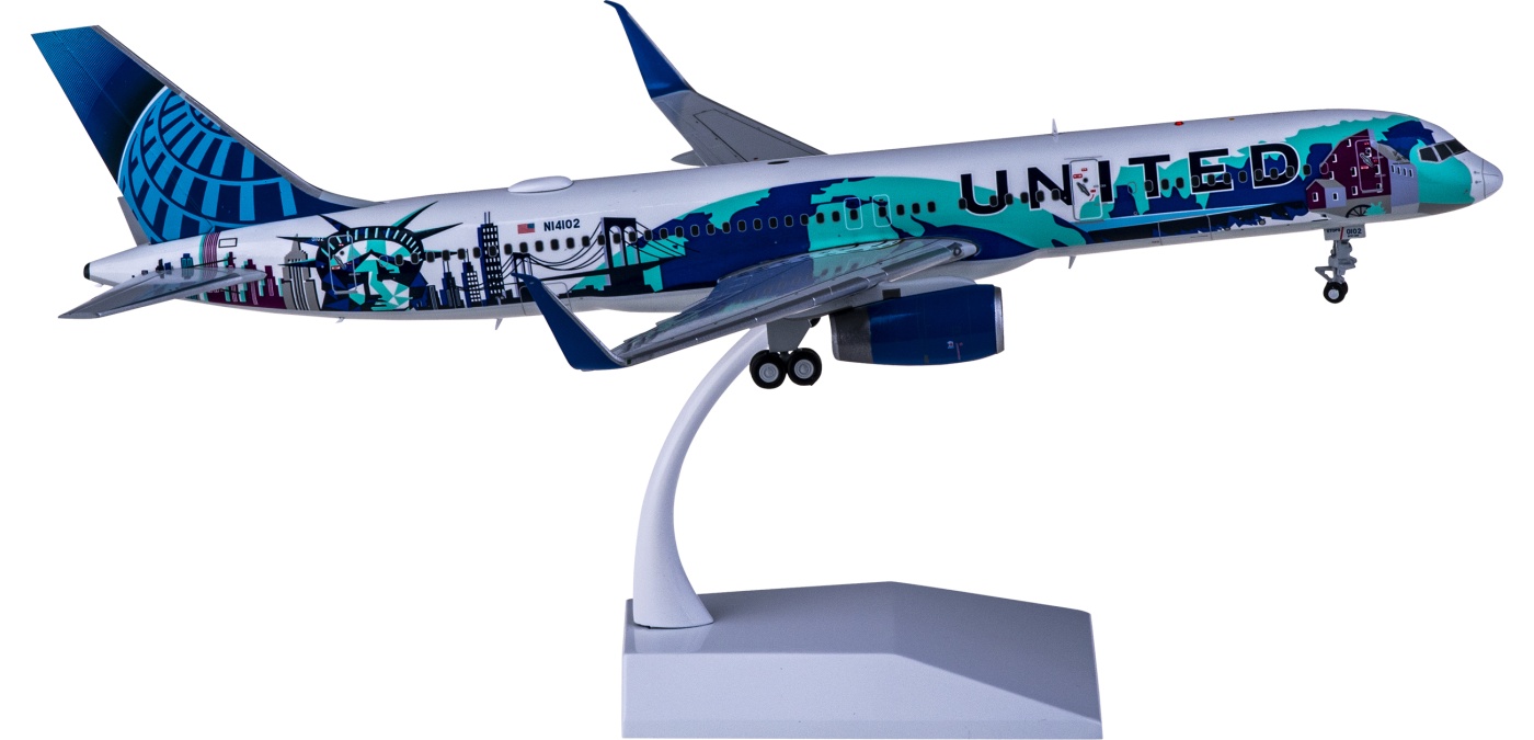 LH2269 United Airlines 美国联合航空Boeing 757-200 N14102 Her Art Here JC Wings  1:200 -飞机模型世界