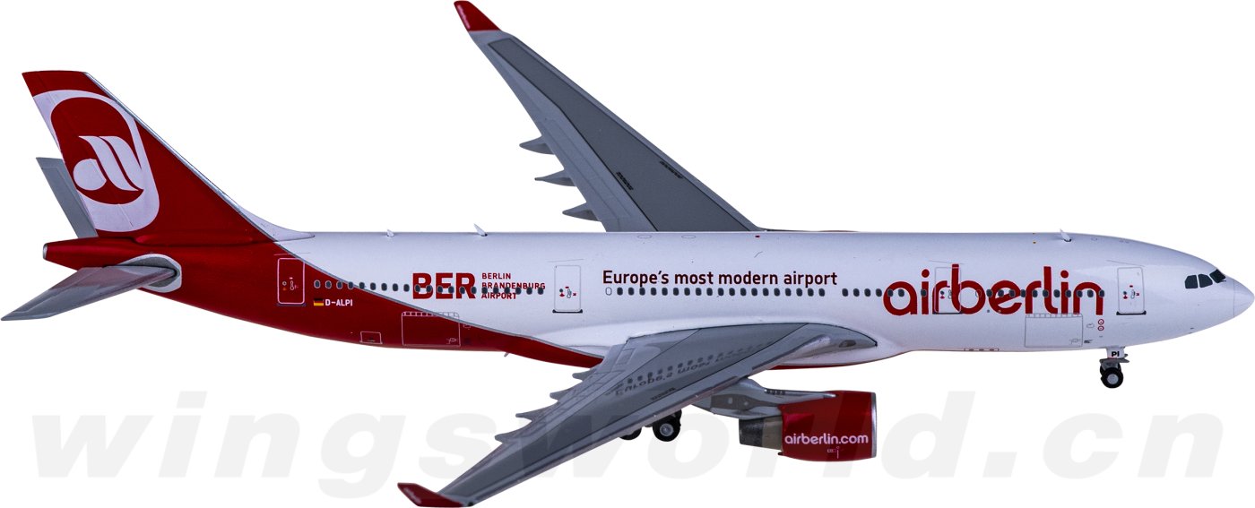 LH4206 Air Berlin 柏林航空Airbus A330-200 D-ALPI Berlin