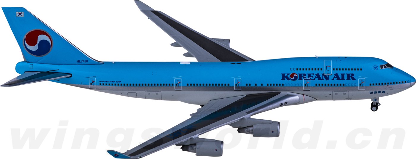 EW4744002 Korean Air 大韩航空Boeing 747-400 HL7461 JC Wings