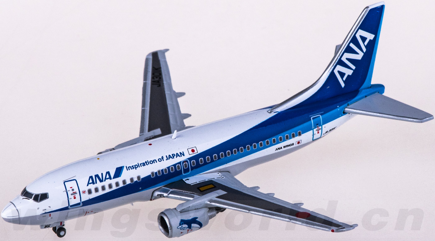 EW4735001 ANA 全日空Boeing 737-500 JA301K JC Wings 1:400 -飞机模型世界