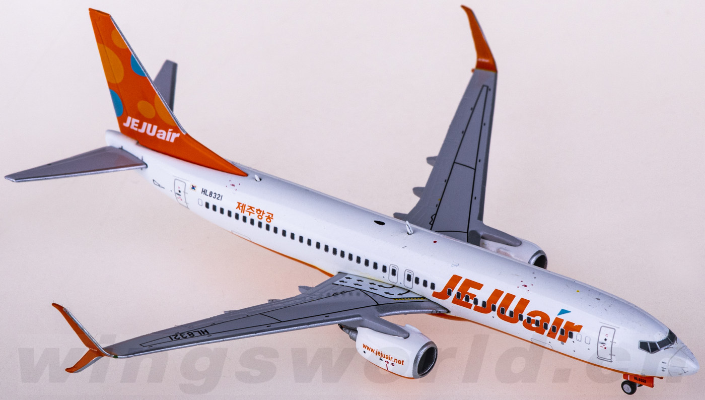 xx4196 jeju air 濟州航空 boeing 737-800 hl8321 jc wings 1:400