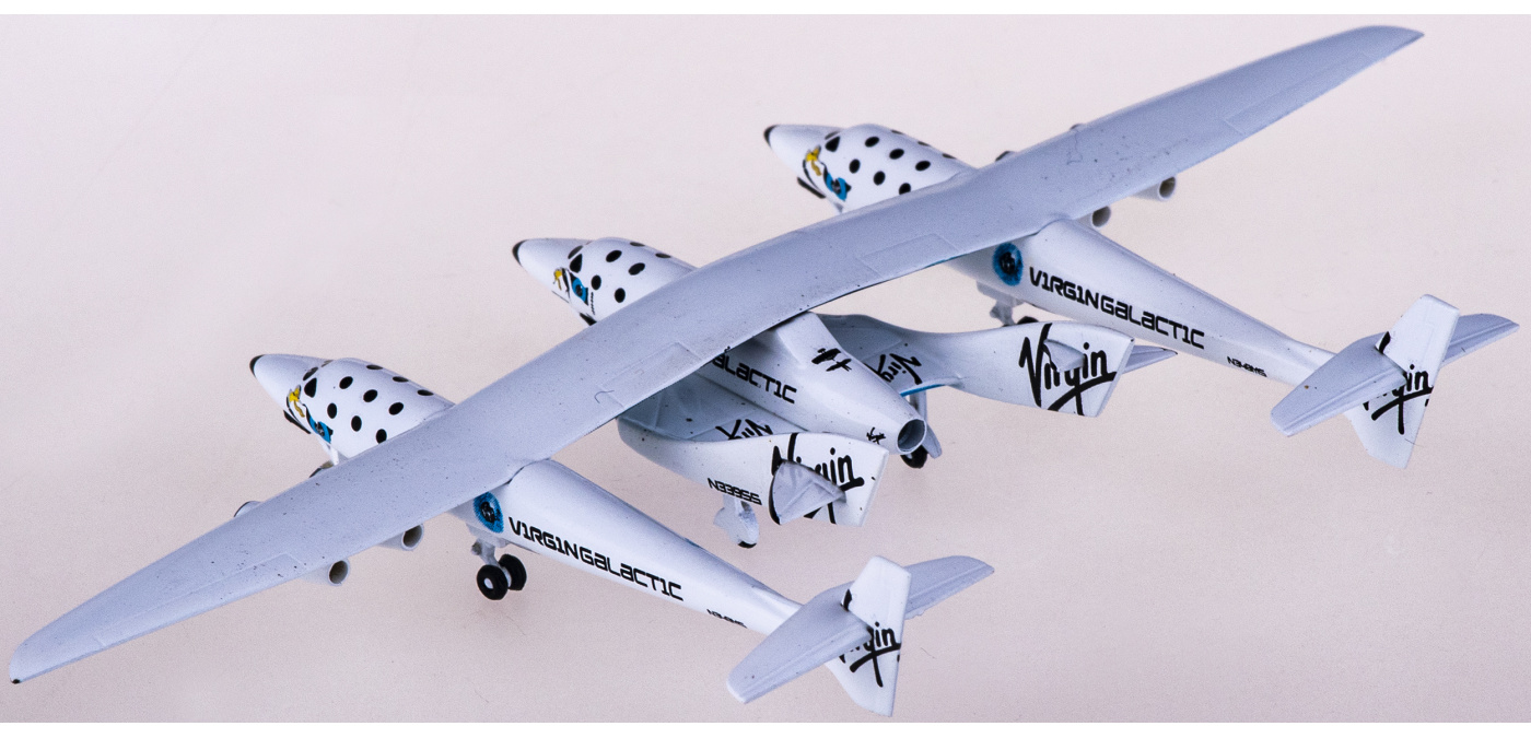 JC Wings 1:200 Virgin Galactic宇宙船 N348MS Highly detailed JC