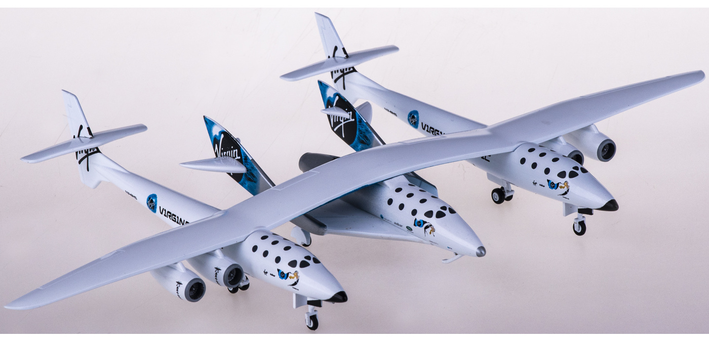 JC Wings 1:200 Virgin Galactic宇宙船 N348MS JC Wings Virgin Galactic Spaceship N348MS New Livery 1/400