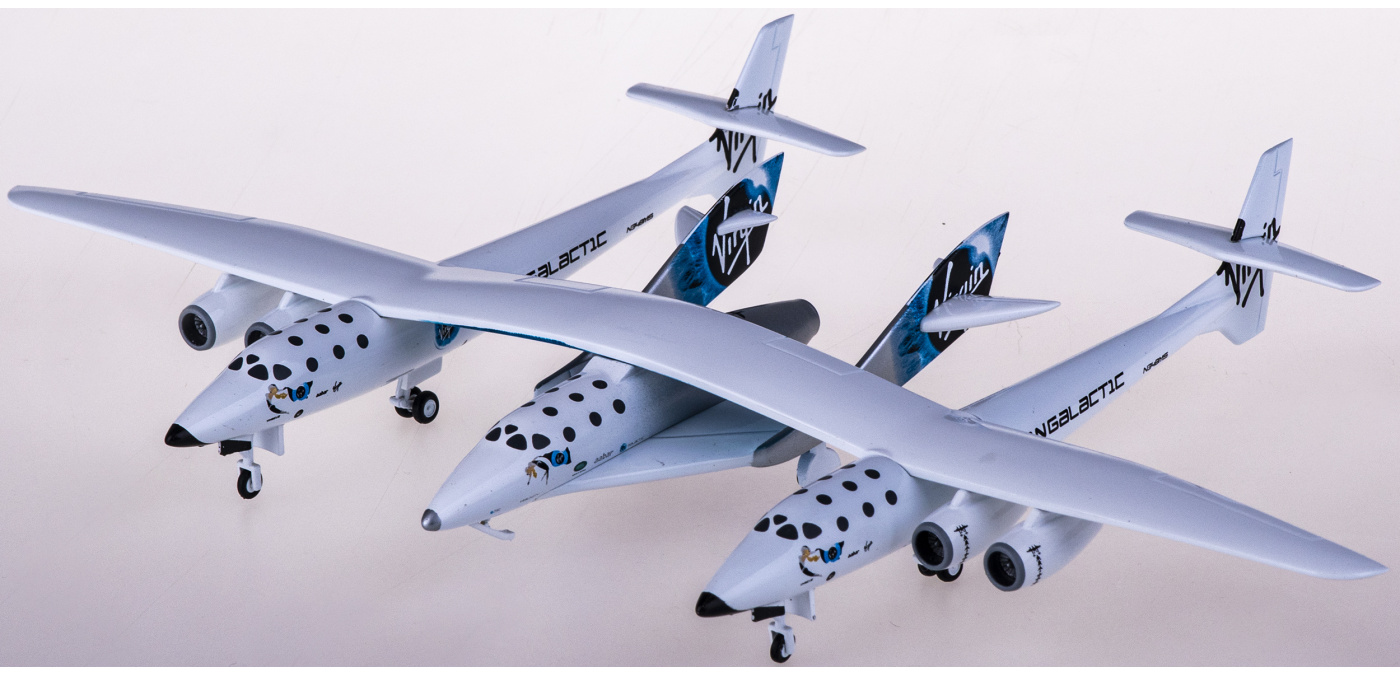 JC Wings 1:200 Virgin Galactic宇宙船 N348MS JC Wings Virgin Galactic Spaceship N348MS New Livery 1/400