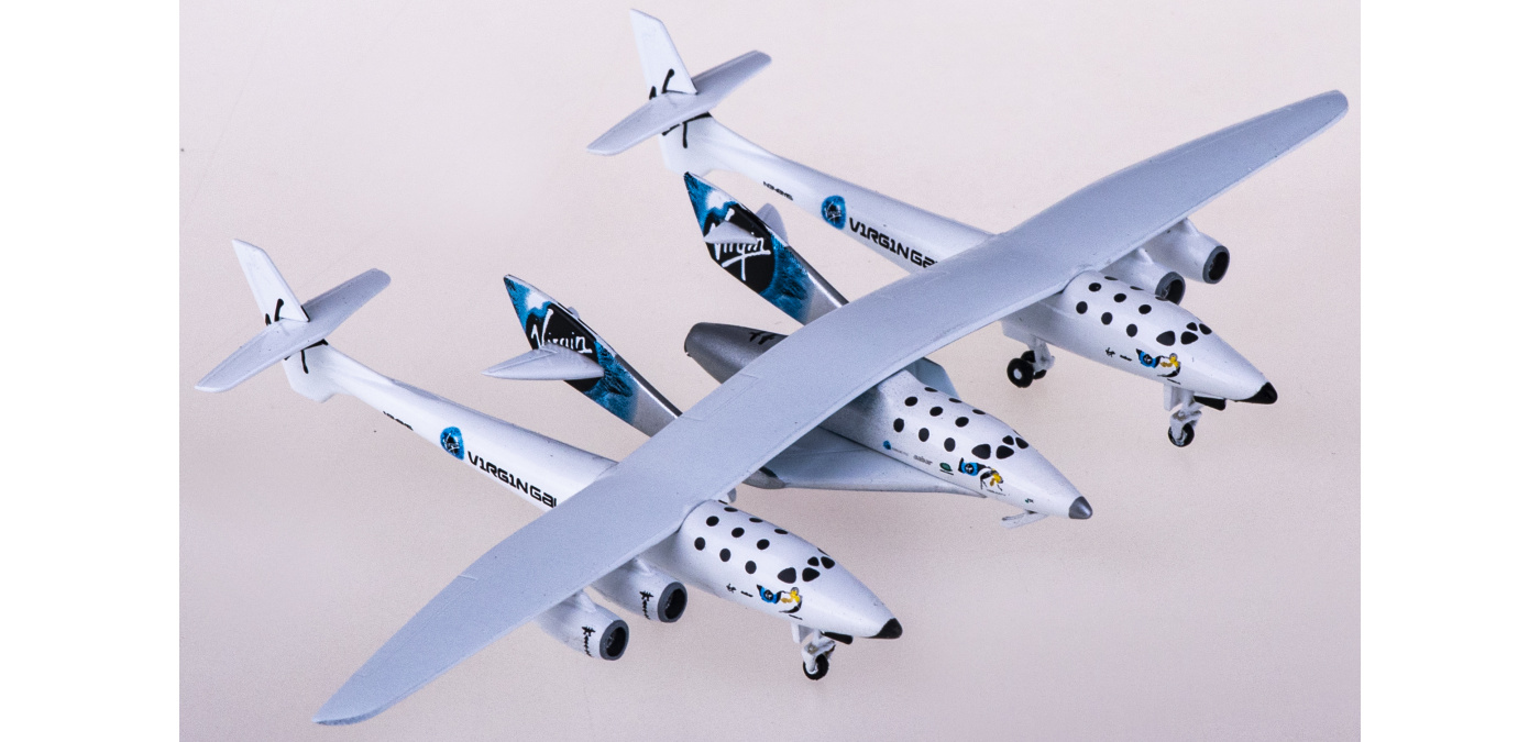 JC Wings 1:200 Virgin Galactic宇宙船 N348MS Highly detailed JC Wings die-cast model airplane Virgin