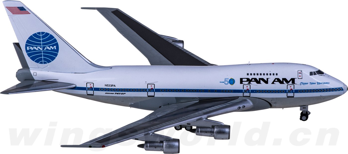EW474S002 Pan Am 泛美航空Boeing 747SP N533PA JC Wings 1:400