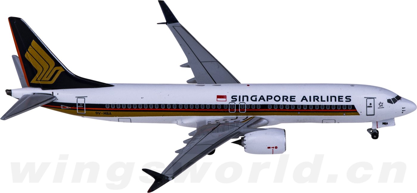 BBX41635 Singapore Airlines 新加坡航空Boeing 737 MAX 8 9V