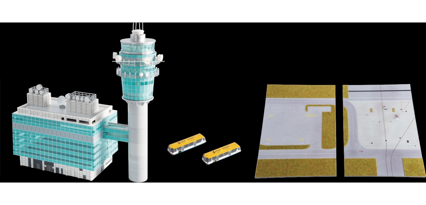 Hong Kong Airport Air Traffic Control Tower Set (HKIA