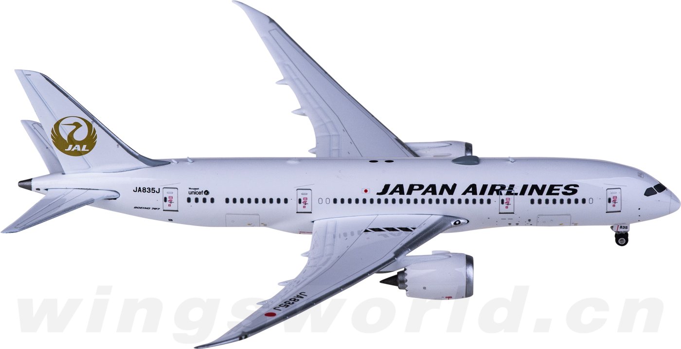 1/400 JAL B787-8 ゴールド鶴丸特別塗装機 JA835J-