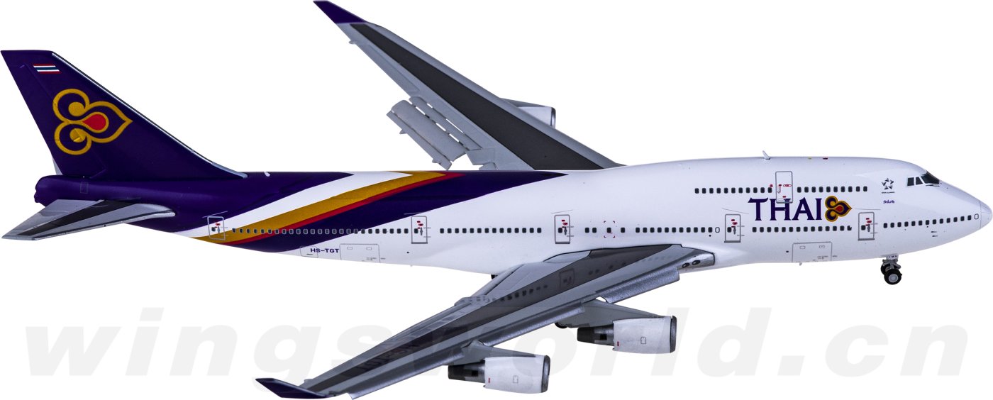 LH4212A Thai Airways 泰国国际航空Boeing 747-400 HS-TGT 襟翼放下版