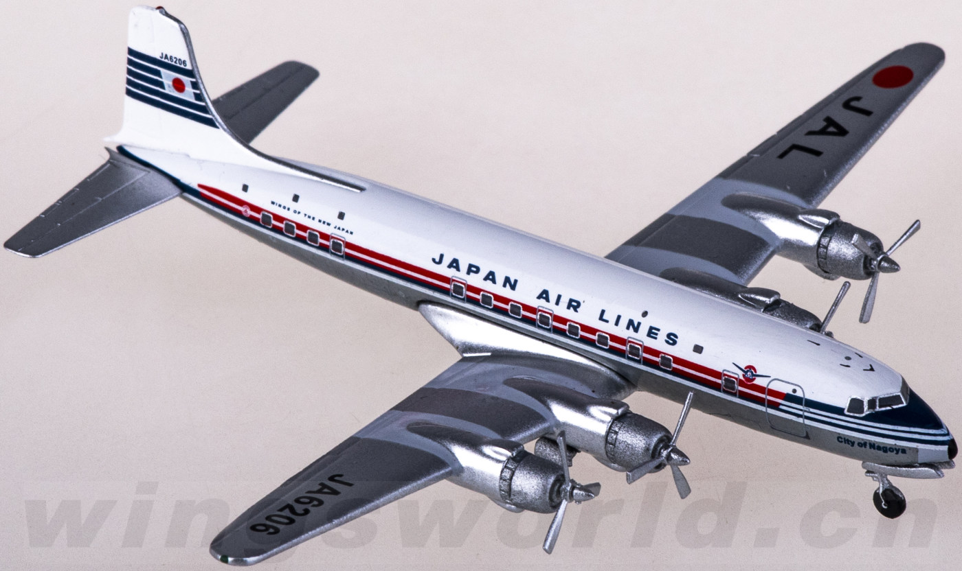 航空機・ヘリコプター Aeroclassics JAL DC-6 JA6206 AC411067 Japan Airlines 日本航空Douglas DC-6 JA6206 Aeroclassics 1