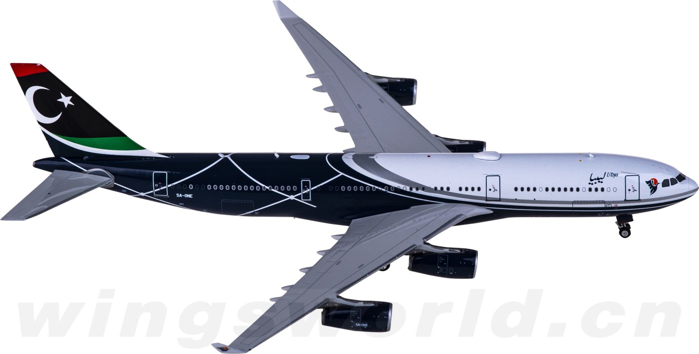 リビア政府専用機　A340-200  1/400 1/400 A340-200 リビア政府専用機 5A-ONE | ひこーきちゃん