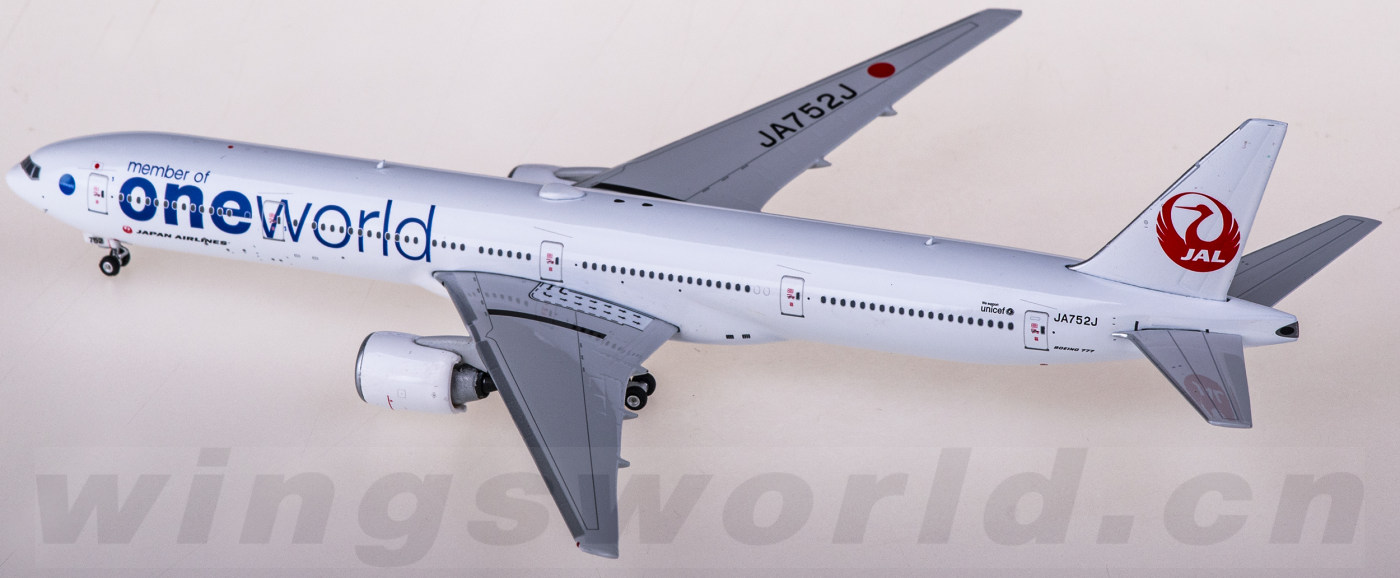 Ph 1/400 JAL B777-300 JA752J one world-