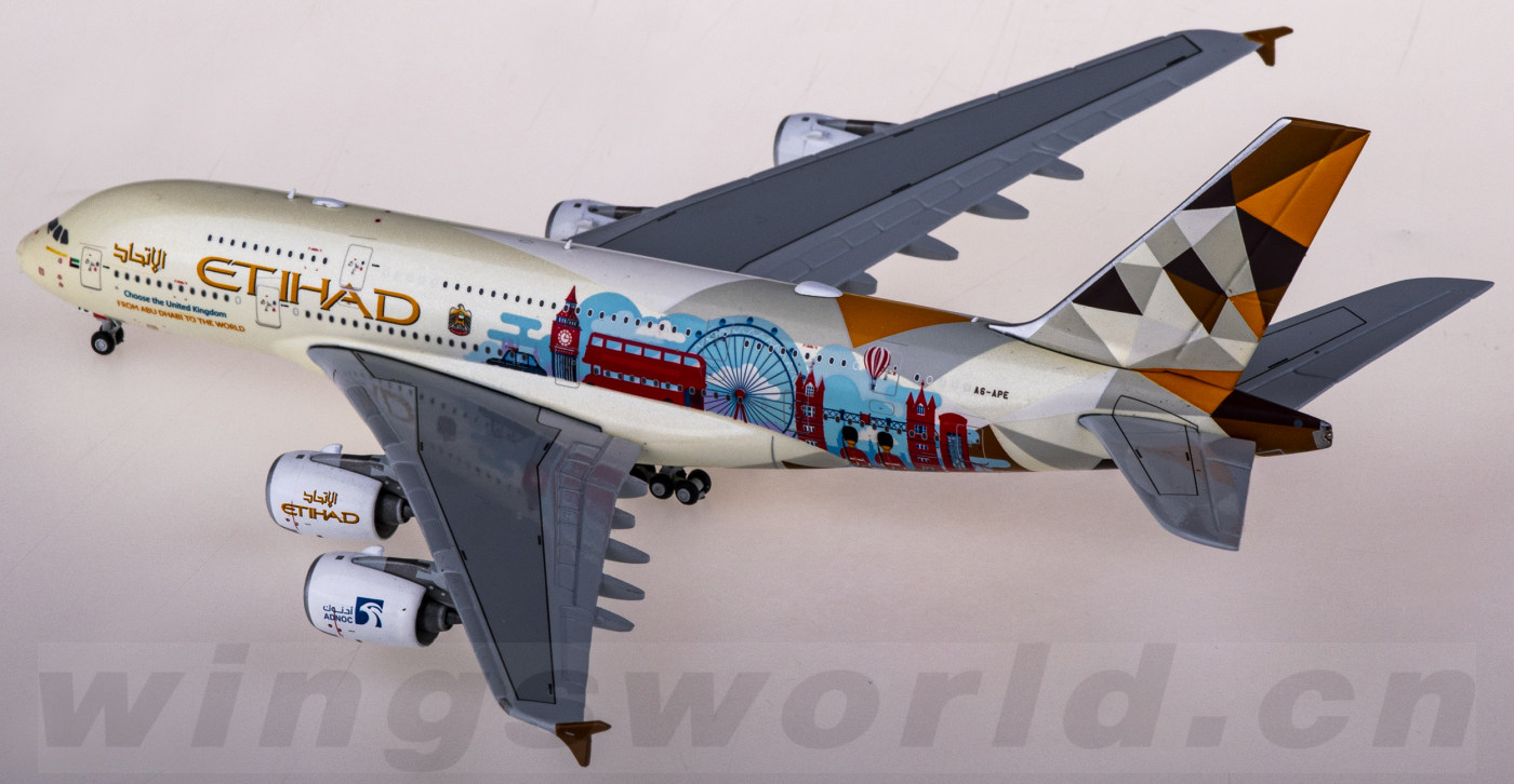 [値下げ]ETIHAD航空AIRBUS A380 1/400 Etihad Airbus A380 GJETDA380 , Gemini Jets 1:400 1:400 Scale