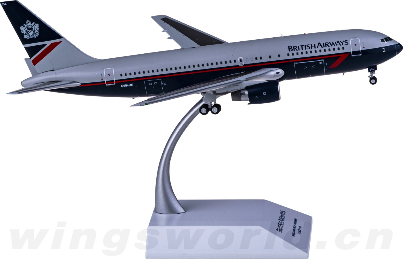 ブリティッシュエアウェイズ 767-200ER N654US 1/200 www.JetCollector.com: British Airways B767-200ER N654US 1
