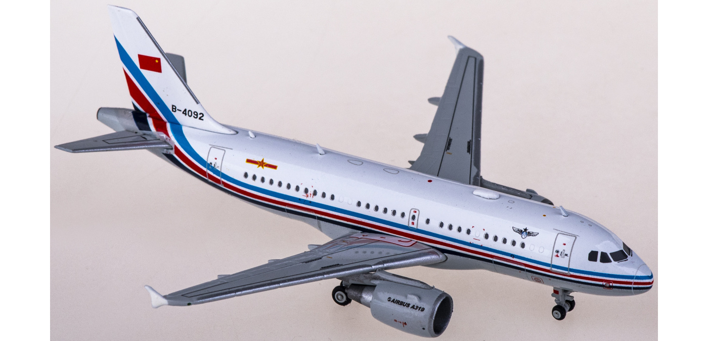 JC Wings 1:400 中国空軍 AIRBUS A319 B-4092 JC Wings China Air Force FOR AIRBUS A319 B-4092 1/400