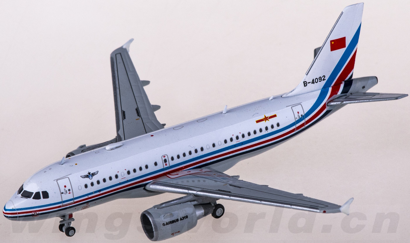 JC Wings 1:400 中国空軍 AIRBUS A319 B-4092 JC WINGS CHINA AIR FORCE AIRBUS A319 B-4092 1:400 DIE-CAST