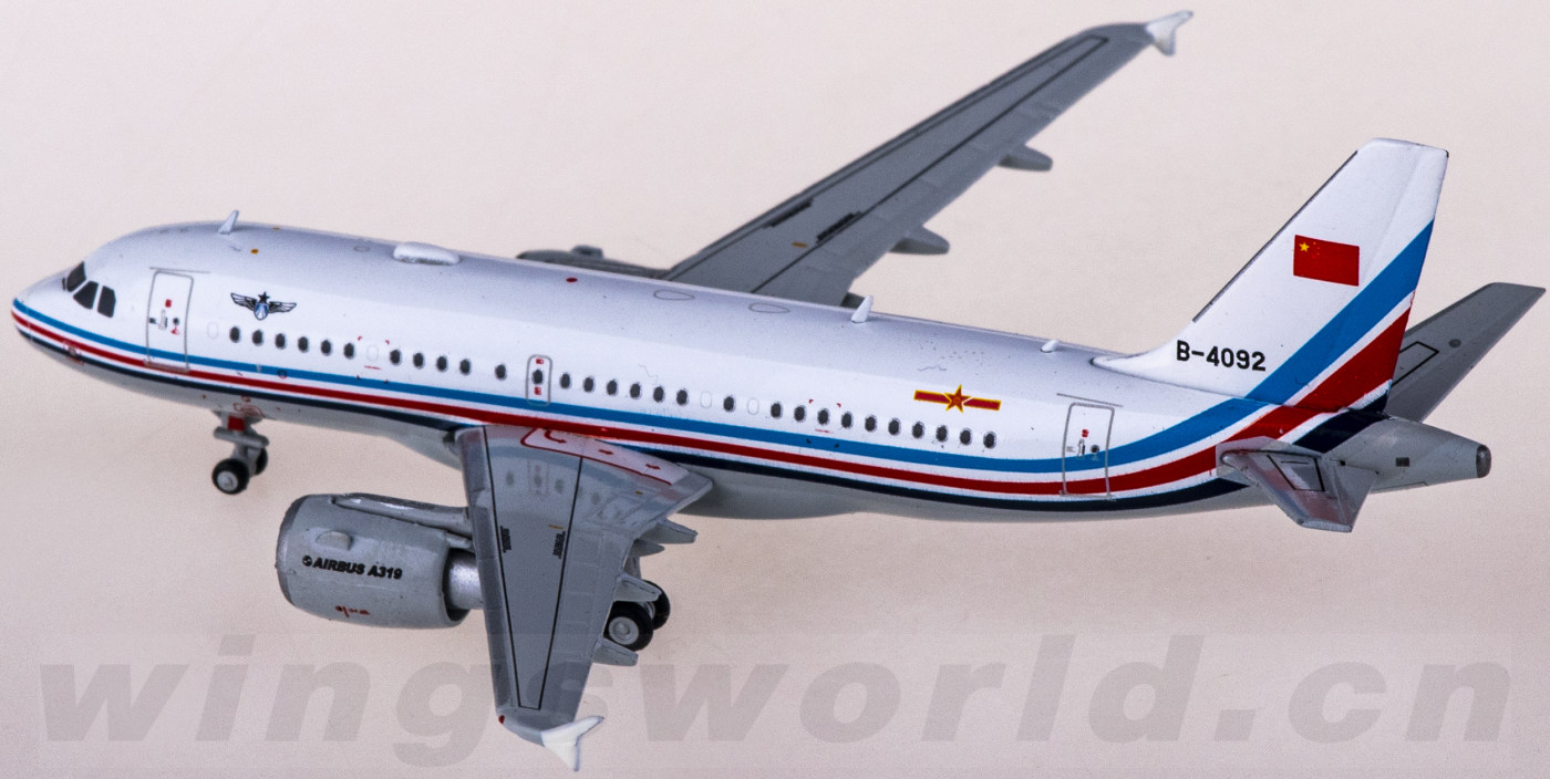LH4123 PLAAF 中国空军Airbus A319 B-4092 JC Wings 1:400 -飞机